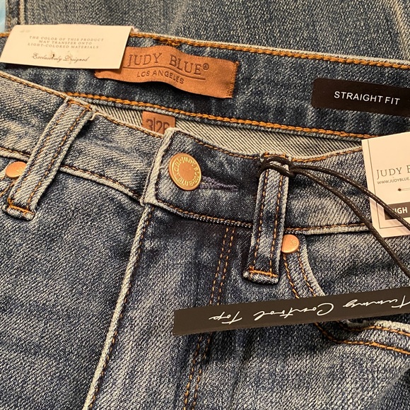 NWT Judy Blue Renee High Rise Tummy Control Straight Leg Jeans 3/26 - Picture 9 of 11